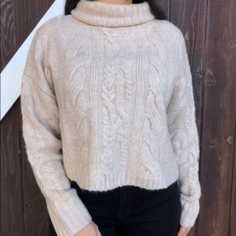 Fashion Nova Turtleneck Sweater with designs